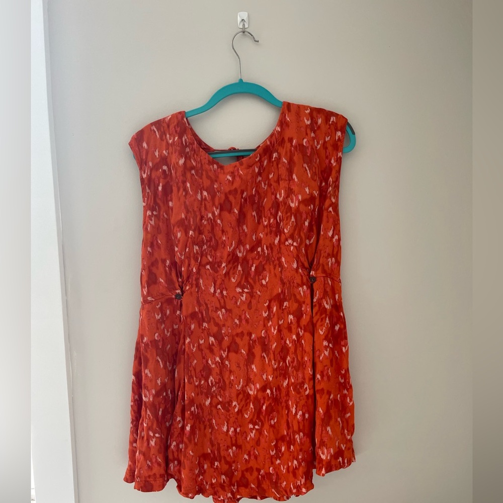Free People Vibrant Orange Tunic